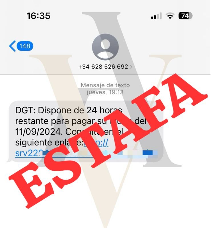 SMS ESTAFAS INFORMÁTICA DE CORREOS SON PHISING
