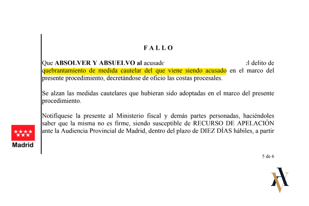 abogado orden de alejamiento madrid