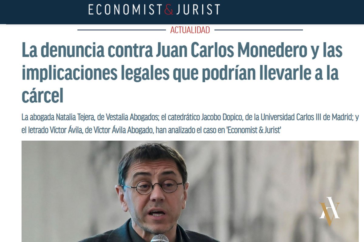Víctor Ávila responde a las preguntas sobre el supuesto acoso sexual de Monedero