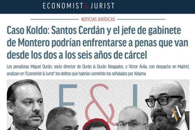 Víctor Ávila Abogado hablando sobre el caso Koldo.