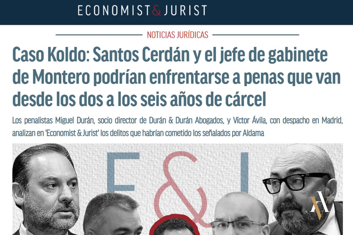 Víctor Ávila Abogado hablando sobre el caso Koldo.