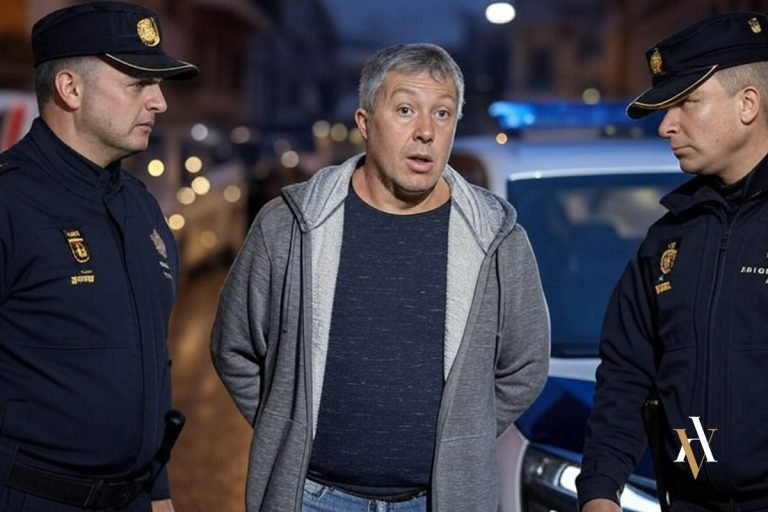 Hombre de clase media detenido por la Policía Nacional en la calle tras ser denunciado por violencia de género. Articulo donde explicamos cuando se puede detener a una persona