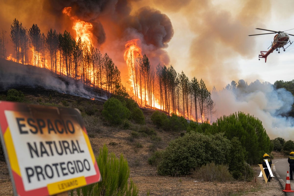 Incendio forestal provocado por una persona es un deltio de incendios