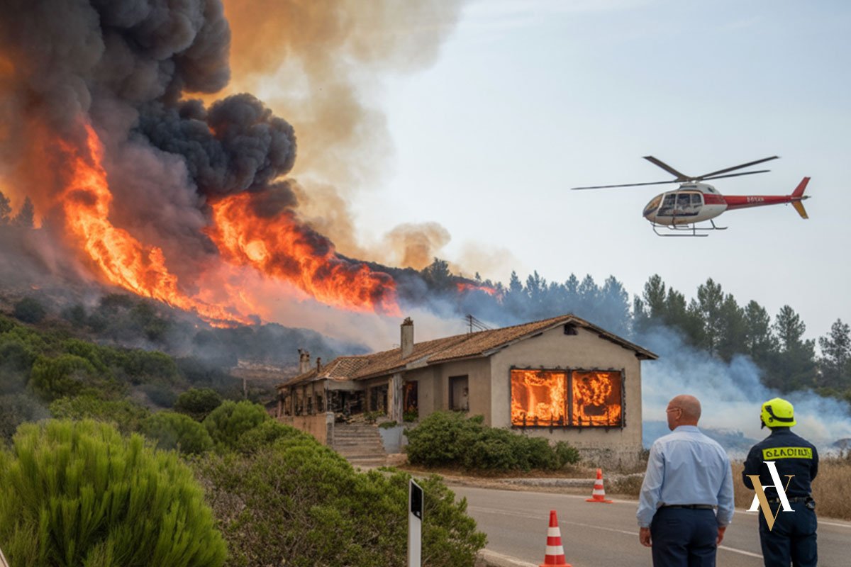 Persona incendia su casa para intentar defraudar el seguro eso es un delito de incendio sobre bienes propios