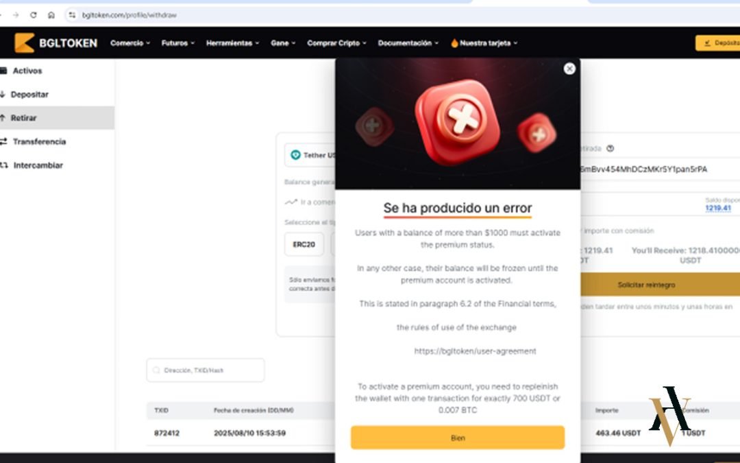 ¿Es BGLToken.com una estafa?