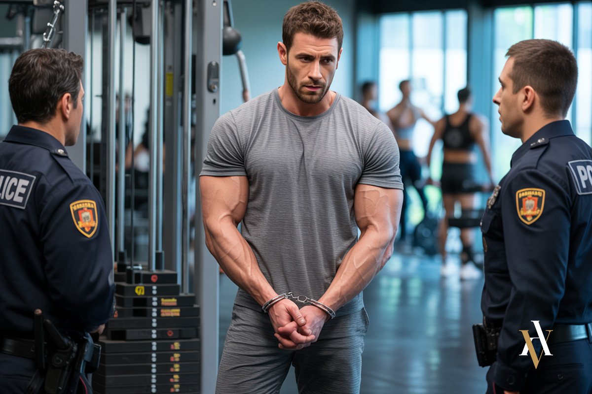 Entrenador detenido en gimnasio por venta de anabolizantes Entrenador detenido en gimnasio Texto alternativo: Detención de un entrenador personal acusado de suministro de anabolizantes a deportistas, en el marco de una operación policial por delito de dopaje y tráfico de drogas, supervisada por un abogado penalista especializado en dopaje. detenido por venta de esterioides necesita abogado