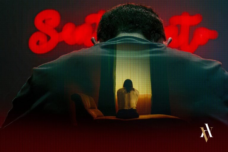 Ilustración del caso Alberto Genovese y la violencia sexual con sumisión química en las fiestas de Terrazza Sentimento