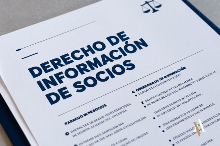 Documento jurídico sobre el derecho de información de los socios, utilizado como referencia en casos de posible delito de denegación de derechos de información a los socios conforme al artículo 293 del Código Penal.