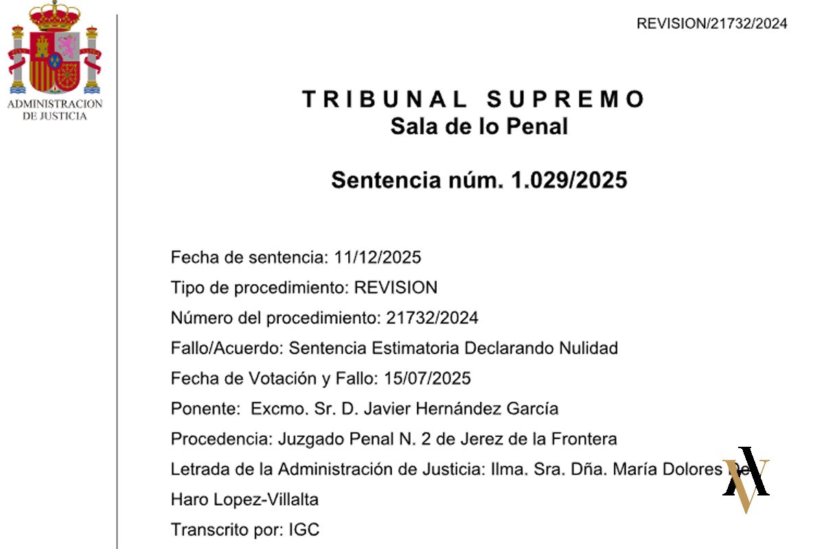 Sentencia del Tribunal Supremo, Sala de lo Penal, estimatoria de un recurso de revisión penal y declarando la nulidad de una condena firme.
