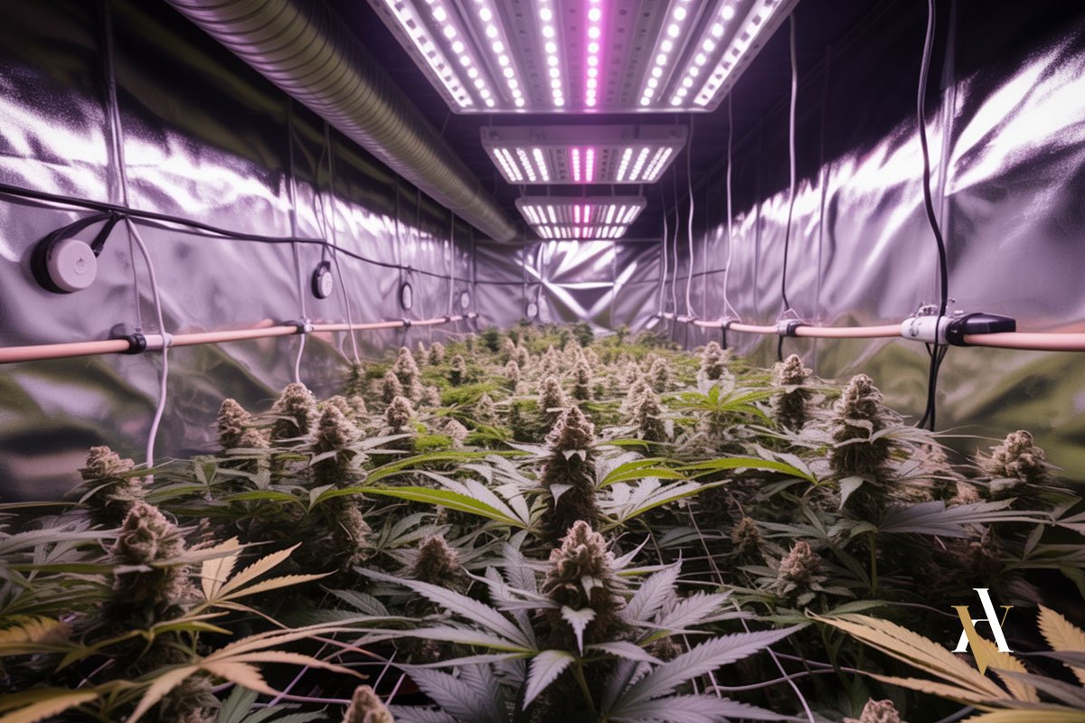 plantacion interior marihuana luces cultivo cultivar cannabis delito España