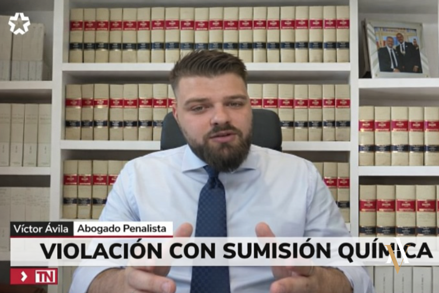 Aparición de Víctor Ávila Abogado Penalista en telemadrid