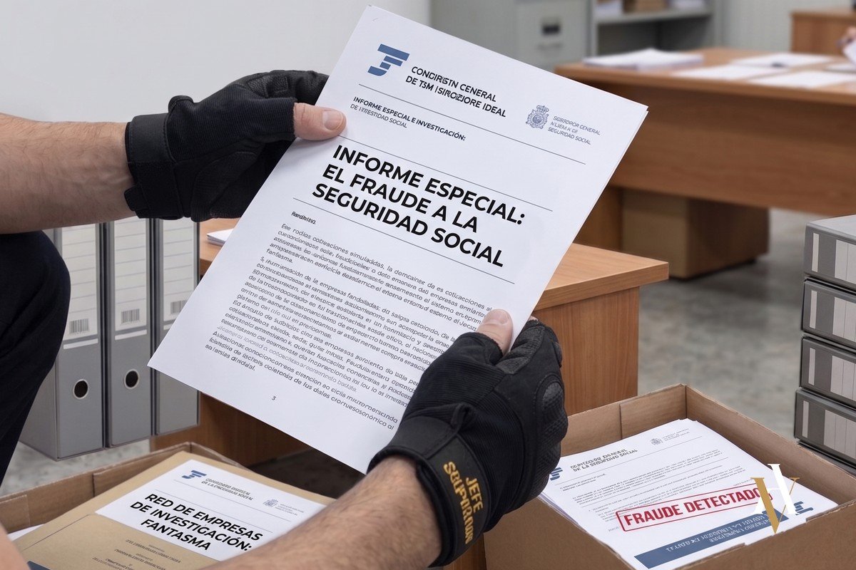 Fraude Seguridad Social documentación policial Policía Nacional investigando documentación de fraude a la Seguridad Social - red de empresas fantasma