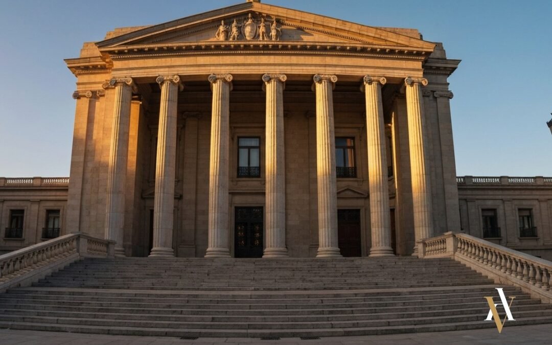 Fachada de un palacio de justicia: la perseguibilidad de la agresión sexual según el artículo 191 CP