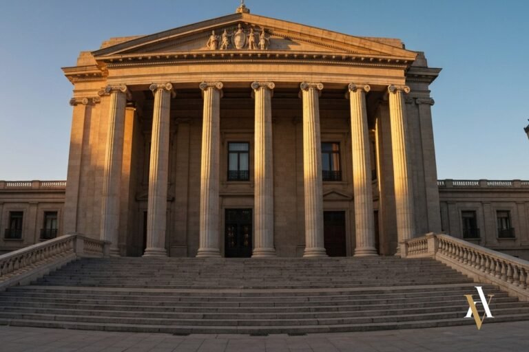 Fachada de un palacio de justicia: la perseguibilidad de la agresión sexual según el artículo 191 CP