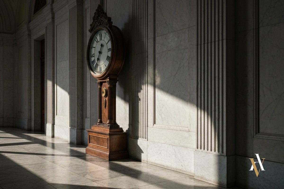 Reloj en el pasillo de un tribunal: actos repetidos en el tiempo y delito continuado de agresión sexual
