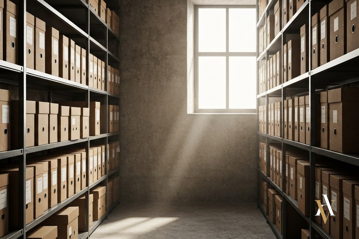 Archivo judicial con expedientes antiguos: procedimientos extinguidos por prescripción del delito