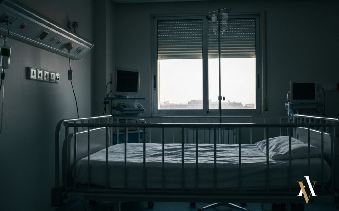 Habitación de hospital pediátrico vacía, caso de tentativa de asesinato