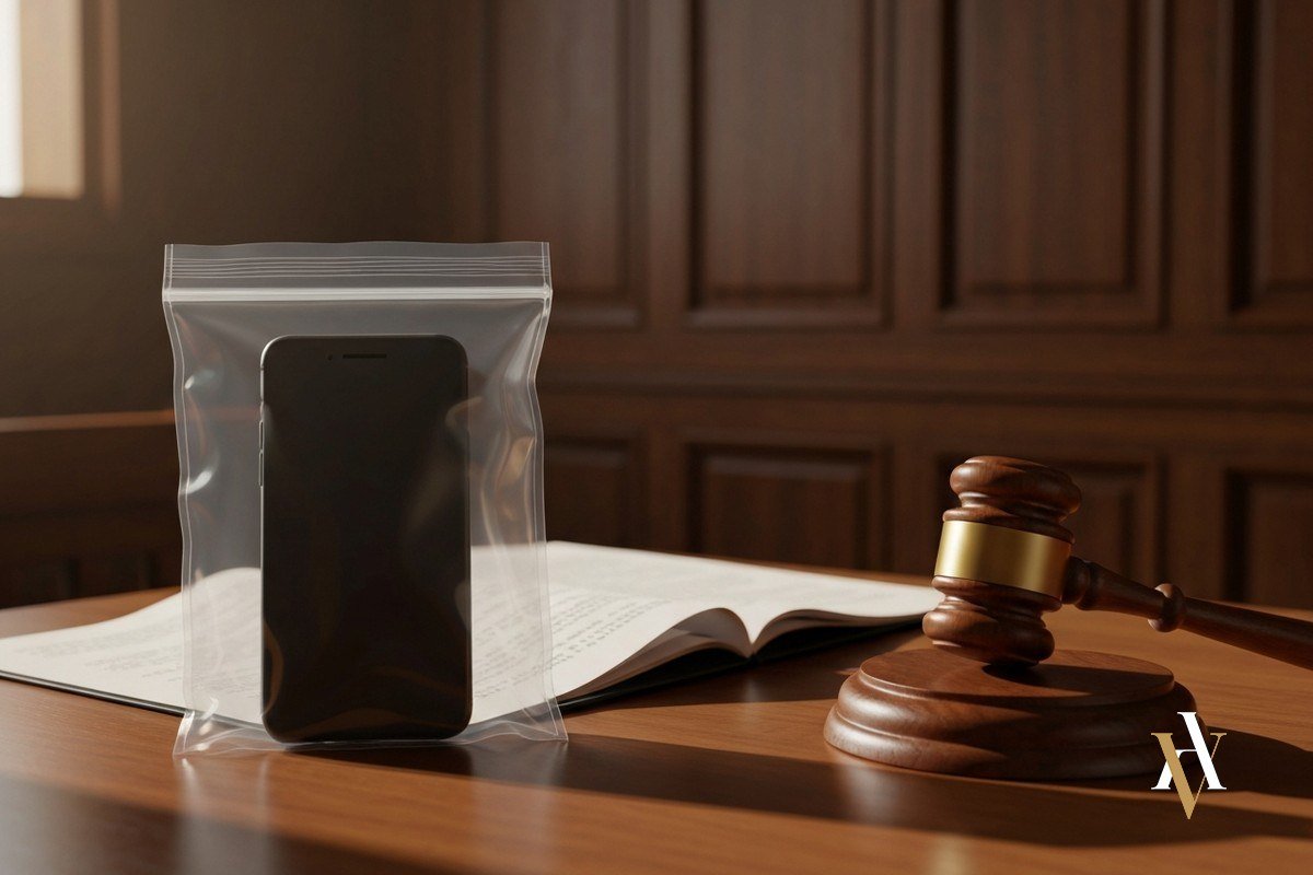 Telefono movil precintado como prueba en una investigacion tecnologica penal