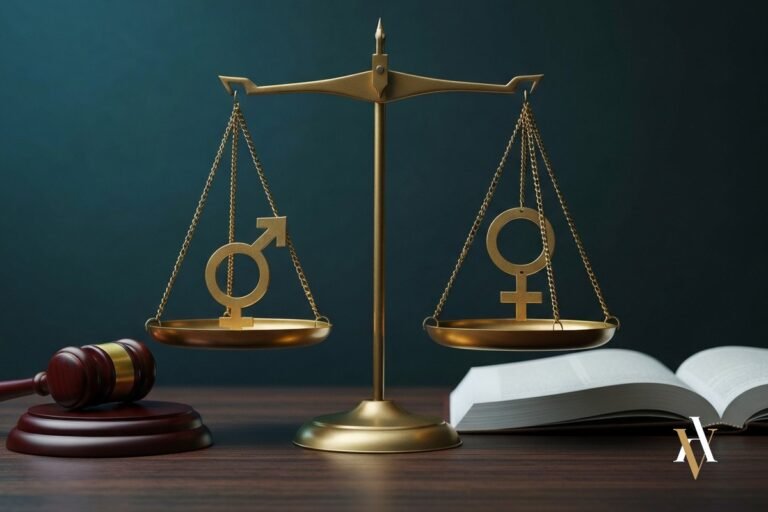 balanza de la justicia simetrica con simbolo masculino y femenino codigo penal fraude de ley cambio de sexo violencia de genero